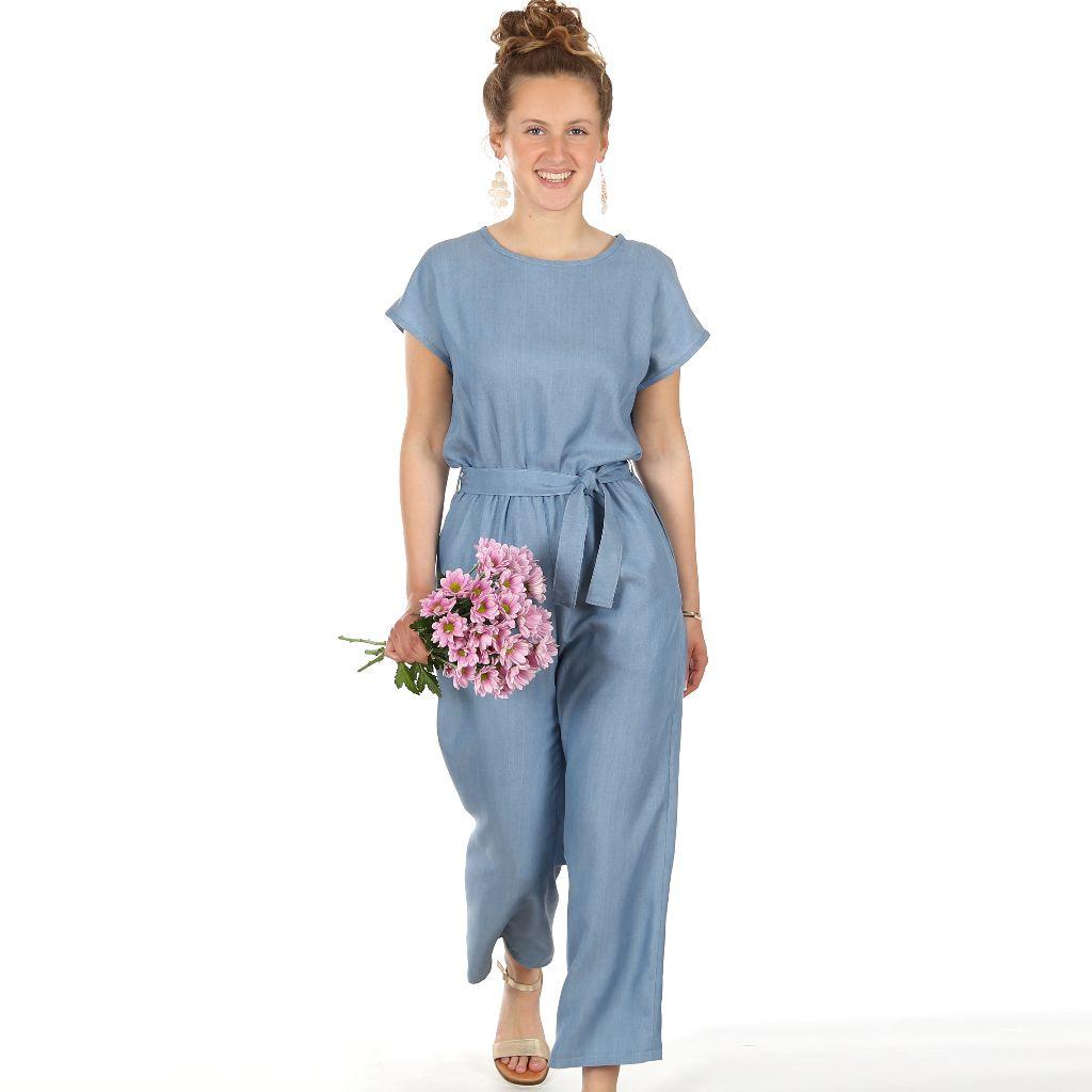 Papierschnittmuster luftiger Jumpsuit Frau Jula XS-XXL